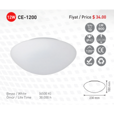 CE-light CE-1200-Ledli Duvar Aplik